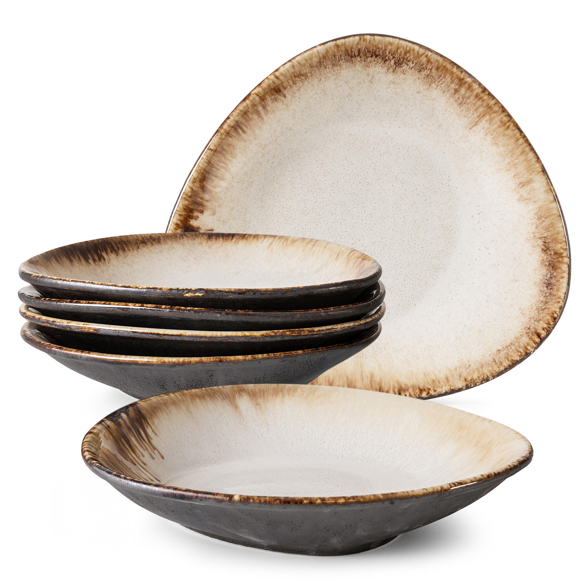 SUPPENTELLER PRIMA 6-tlg, Hellbeige - Beige, Keramik (22/24/5cm) - KONSIMO®