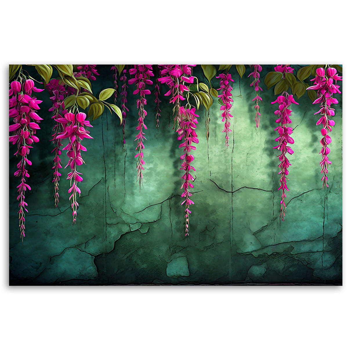 KUNSTDRUCK Grün 60/40 cm - Grün, Textil (60/40cm) - KUNSTLOFT