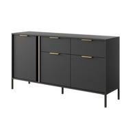 SIDEBOARD Anthrazit LARYSA B - Graphitfarben, Holzwerkstoff (153.1/81.4/39.5cm) - Sepro Meble
