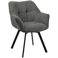 ESSZIMMERSTUHL Jordi 60x59x81 cm dunkelgrau - Dunkelgrau, Textil (60/81/59cm) - furnicato