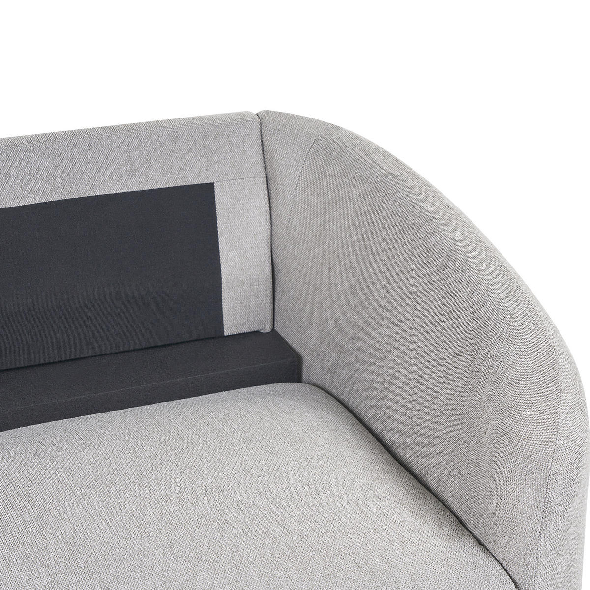2-SITZER-SOFA Polsterbezug Hellgrau Trosa - Hellgrau, Textil (153/88/86cm) - Beliani