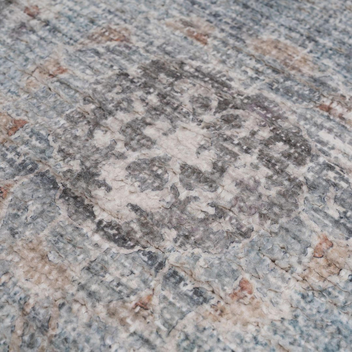 VINTAGE-TEPPICH Ishani Atticus Blau - Blau, Textil (160/231cm) - Kukoon Rugs