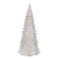 DEKO-TANNE Crystal LED-Tanne - Silberfarben, Glas (11/22/11cm) - Butlers