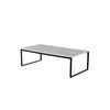 COUCHTISCH ESTELLE Weiß 60x120x36 cm - Weiß, Metall (120/60/36cm) - FURNLUX