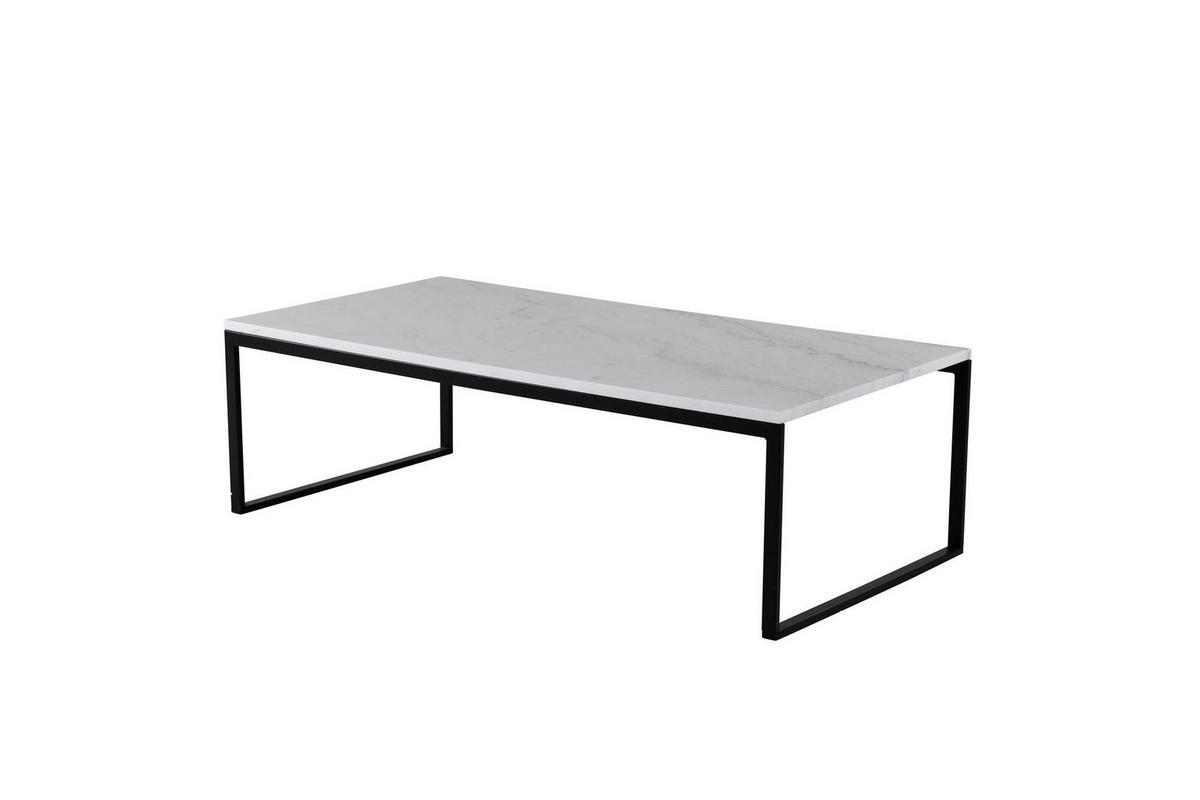 COUCHTISCH ESTELLE Weiß 60x120x36 cm - Weiß, Metall (120/60/36cm) - FURNLUX