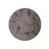 KUNSTFELLTEPPICH Furry Grau ø 80 cm rund - Grau, Kunststoff (80/80cm) - benuta