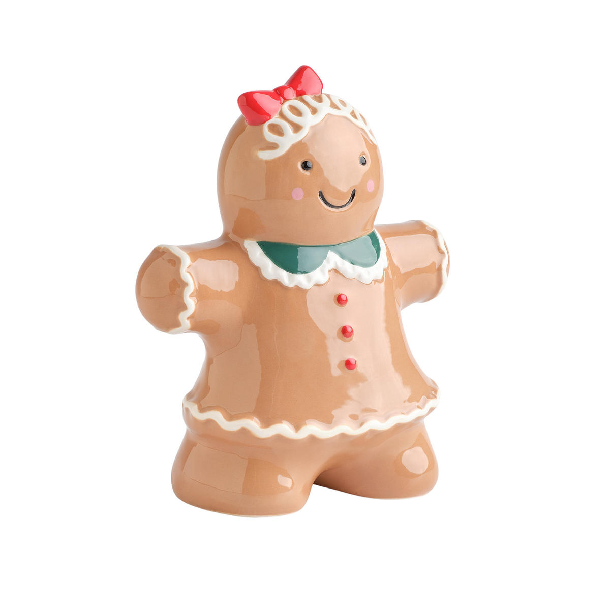 SPARDOSE Bakerisia, Braun, 21x9x17 cm, Dekorative Weihnachtsdeko - Braun, Keramik (9/21/17cm) - home&you