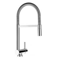 VORFENSTER-KÜCHENARMATUR, Umklappbar 6 CM, Verchromt, 2-Strahl-Brause - Chromfarben, Metall (21.3/48.2/21.3cm) - VIZIO
