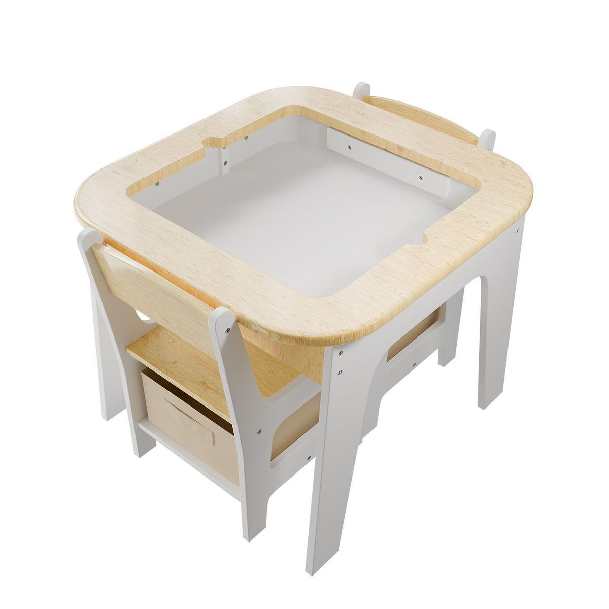 KINDERSITZGRUPPE Milou natur - Naturfarben, Holz (60/50/60cm) - Juskys