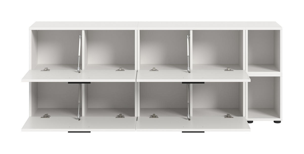 WOHNWAND Primo (B/H/T: ca. 176/67/34 cm) in Weiß/weiß - Weiß, Holzwerkstoff (176/67/34cm)