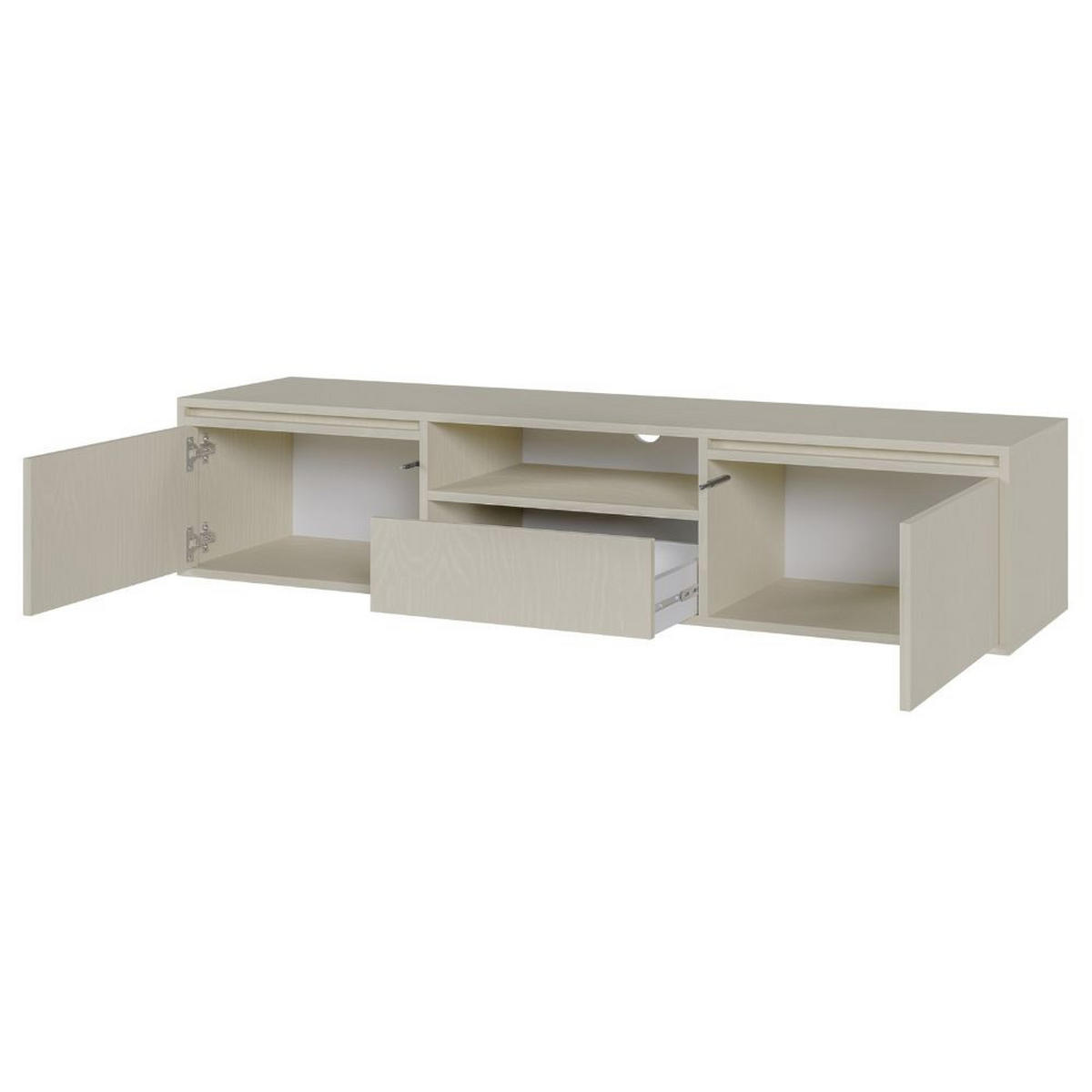TV-HÄNGEBOARD Evo Hellbeige 154 cm - Beige, Holzwerkstoff (154/32.4/39cm) - Selsey