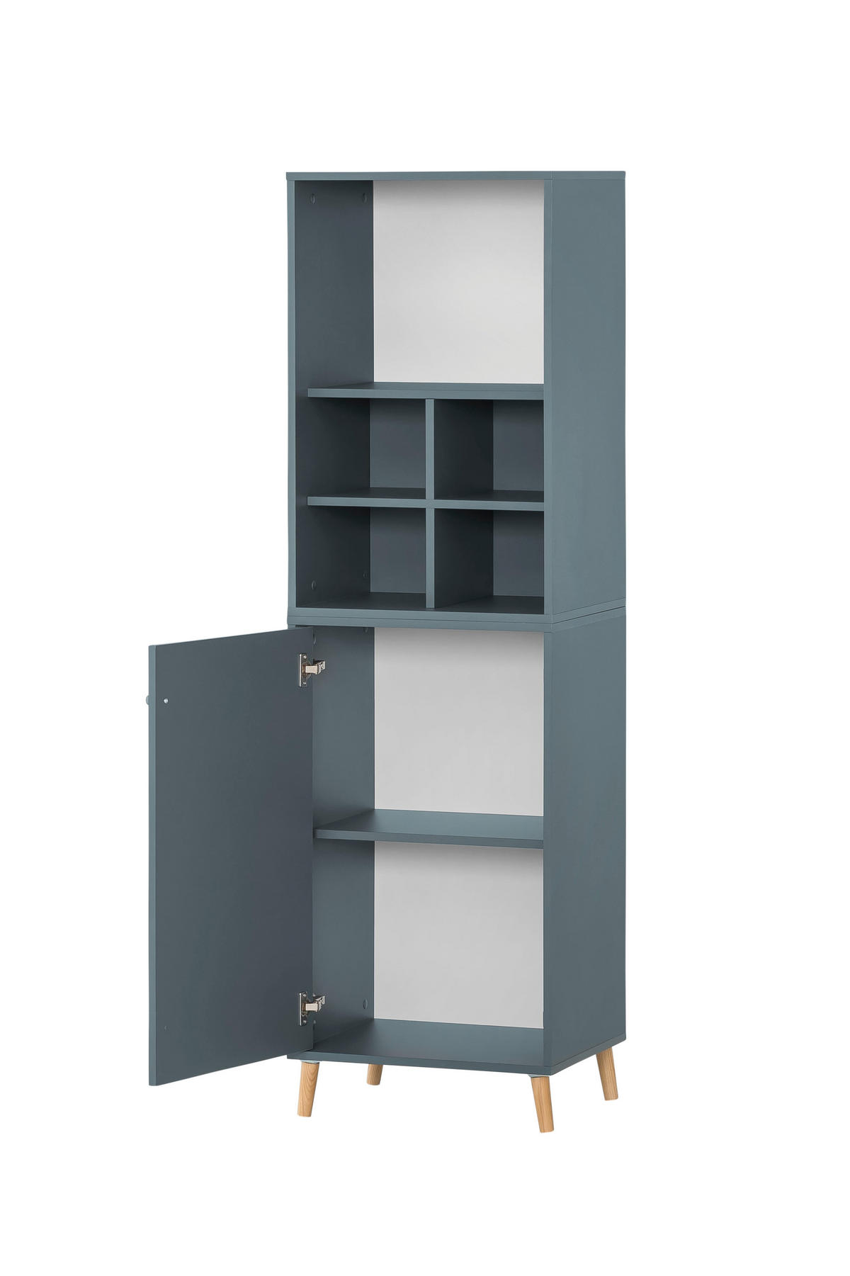 AKTENREGAL Jaguar Set AKTENSCHRANK & REGALKREUZ Breite 51 cm Blau - Blau, Holz (51/168.7/41cm) - PROREGAL