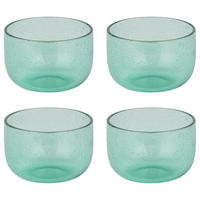 TEELICHTER (4er-Set) Watercolour Ø 8 cm - Türkis, Glas (6cm) - Butlers