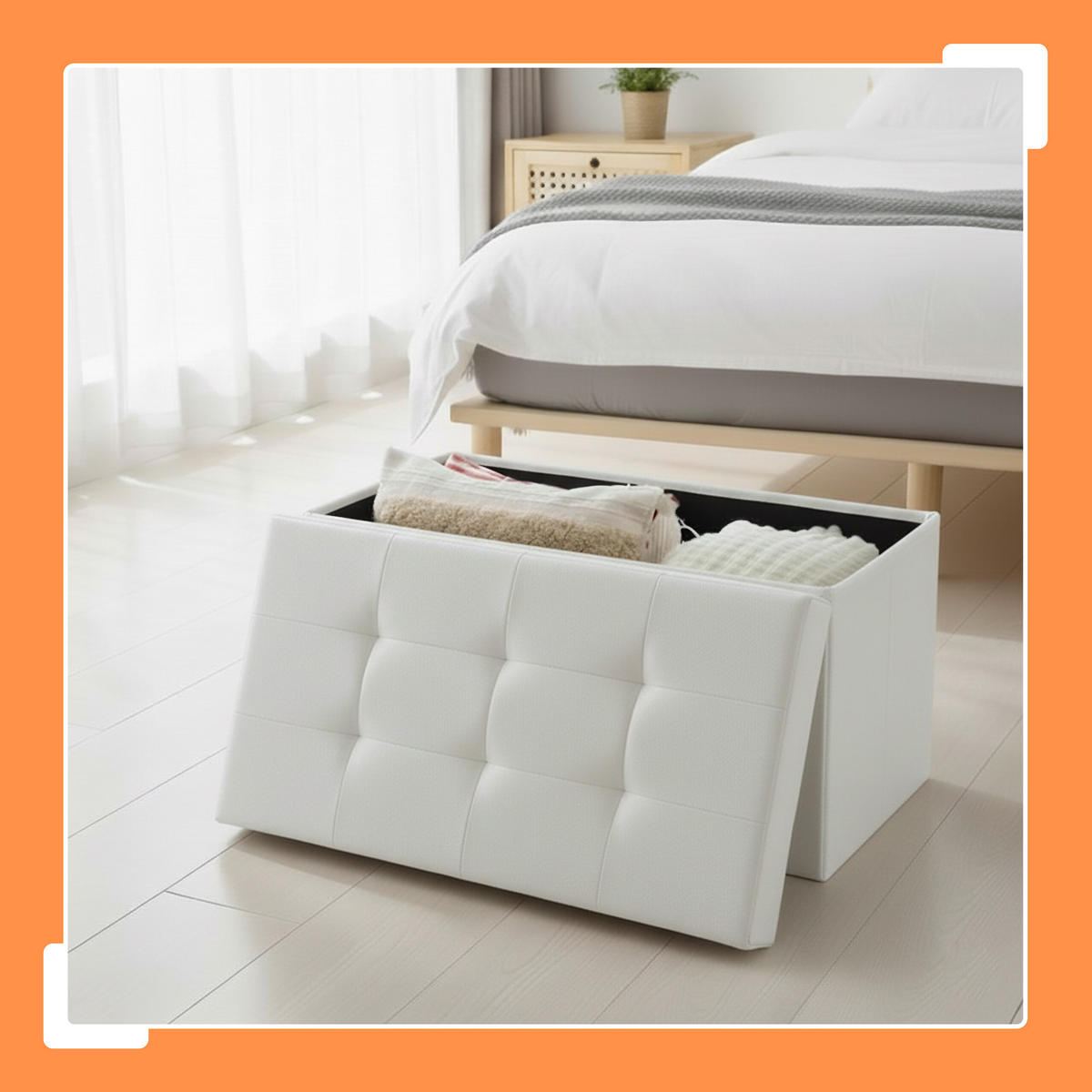 SITZBANK - Weiß, Holzwerkstoff/Kunststoff (76/38/38cm) - Relaxdays