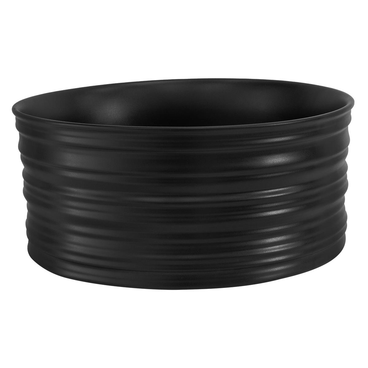 WASCHBECKEN - Schwarz, Keramik (41/18/41cm) - ML-DESIGN