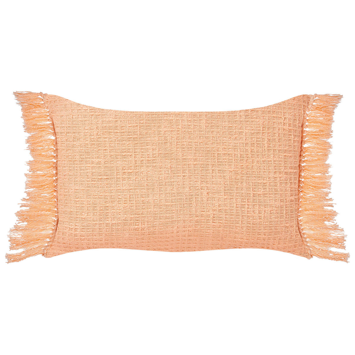 DEKOKISSEN 2er-Set Orange 60/40 cm Tansy - Orange, Naturmaterialen (60/40cm) - Beliani