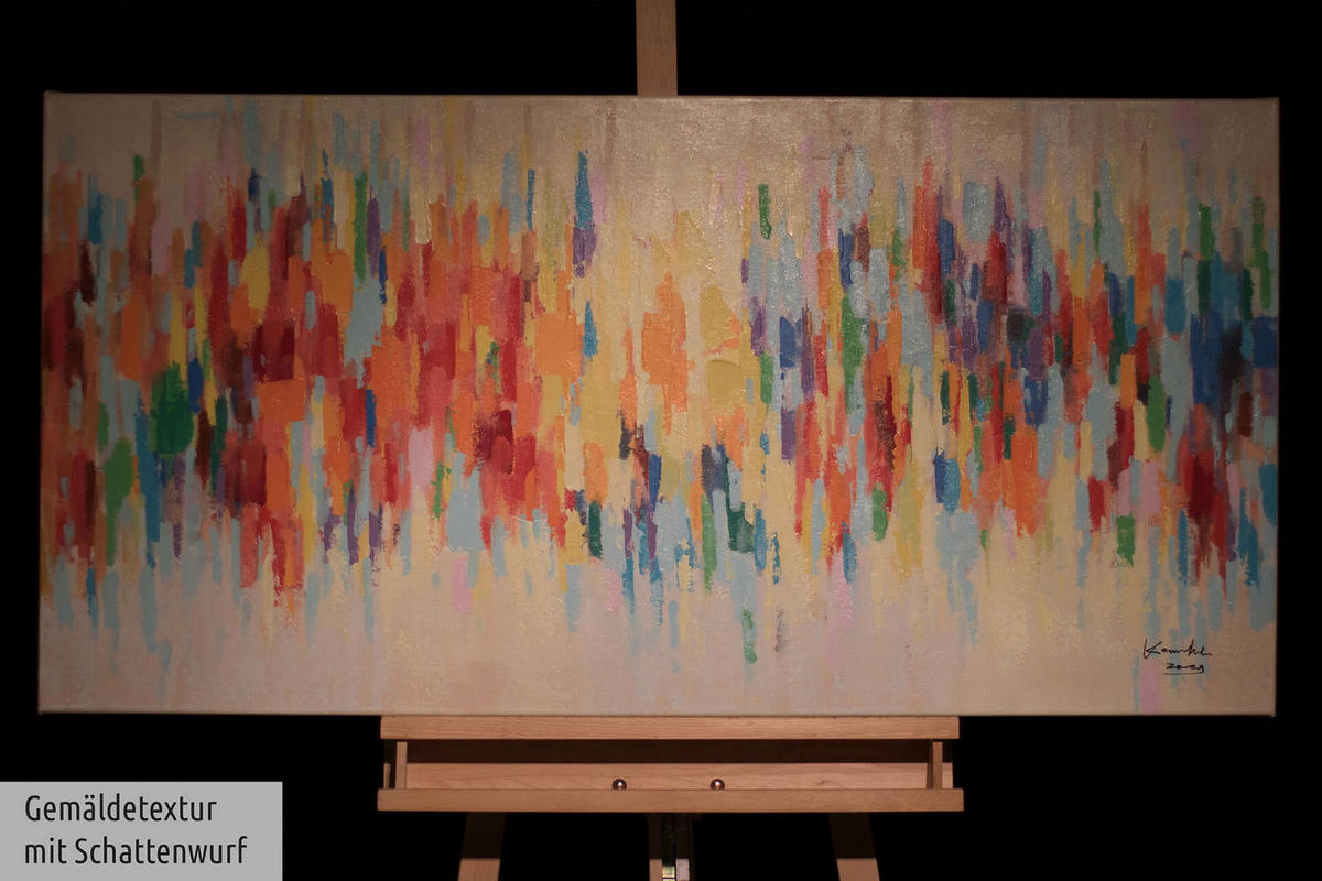 ACRYLBILD HANDGEMALT 120/60 cm - Multicolor, Holz/Textil (120/60cm) - KUNSTLOFT