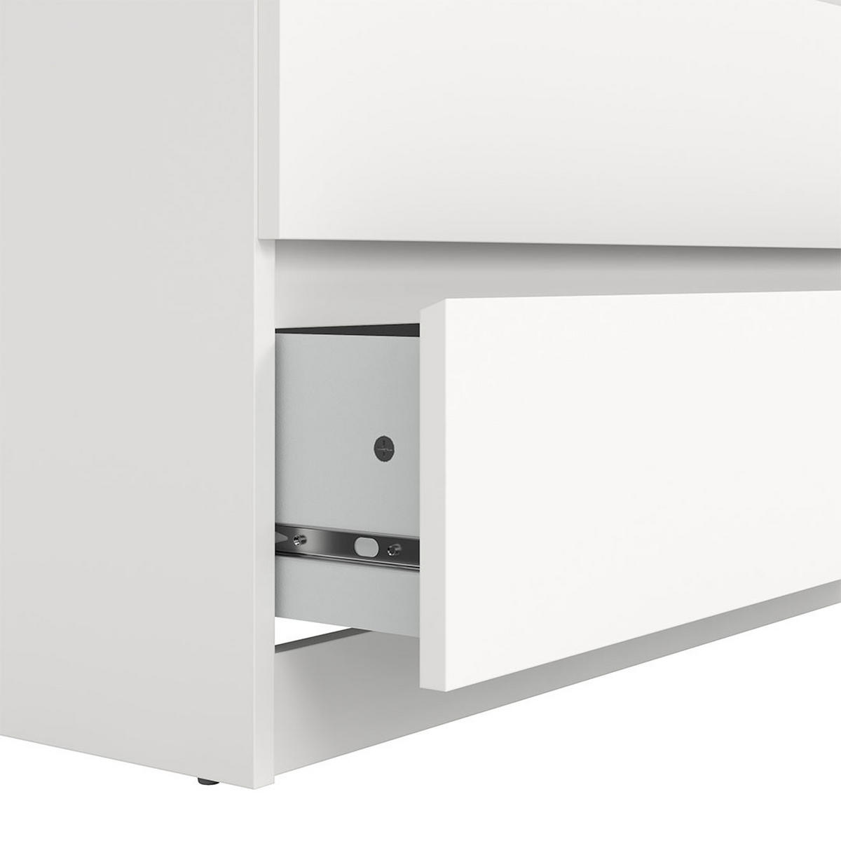 KOMMODE, Naia, Weiß, Holzwerkstoff, 77 x 50 x 112 cm - Weiß, Holzwerkstoff (77/112/50cm) - ebuy24