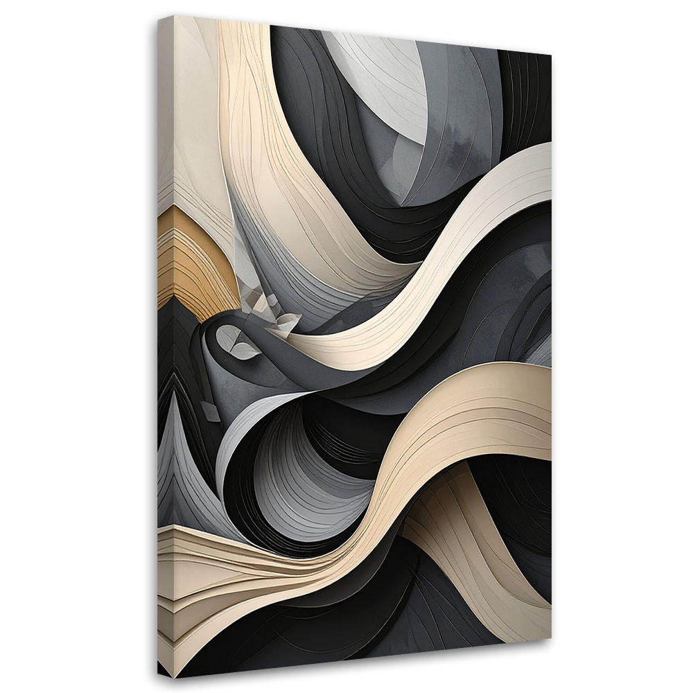 Feeby Wandbild, Schwarz 40x60 cm