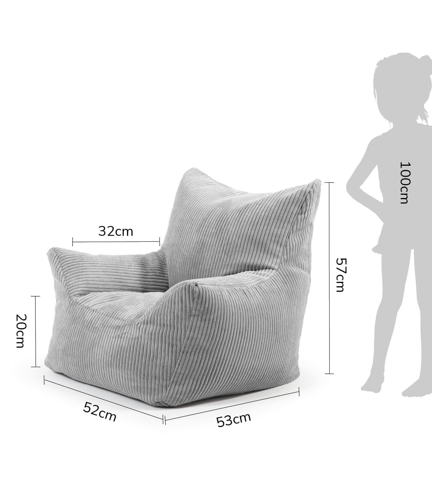 Thumbnail - Mokebo Kindersessel, Grau, Textil, 52x57x53 cm, Oeko-Tex®, Kinder- & Jugendzimmer, Kindermöbel, Kindersitzmöbel & -tisch...