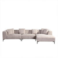 ECKSOFA TORINO - 344 x 178 cm Beige Rechts - Beige, Kunststoff (344/178cm) - Home Deluxe
