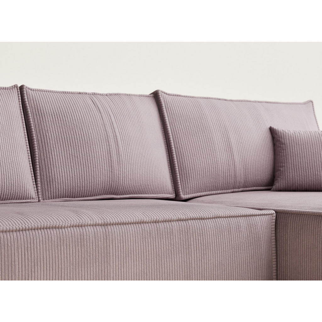 Thumbnail - Maison de Reve Ecksofa, Lila, Textil, 5-Sitzer, Füllung: Schaumstoff, L-Form,L-Form, 294x185 cm, Oeko-Tex® Standard 100,...