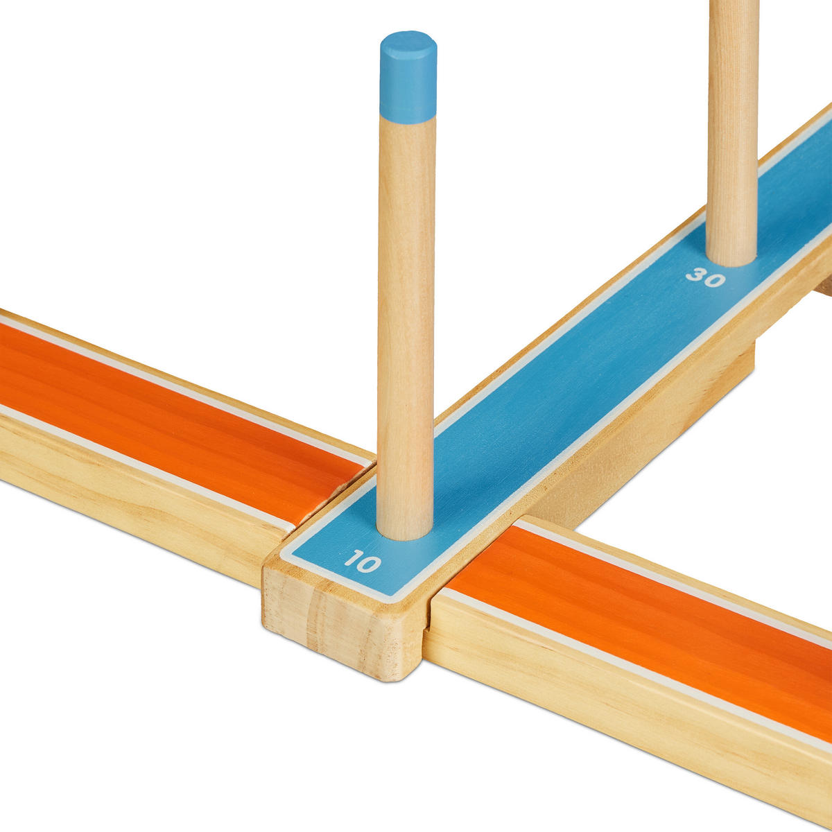 RINGWURFSPIEL - Multicolor, Holz/Textil (40/40cm) - Relaxdays