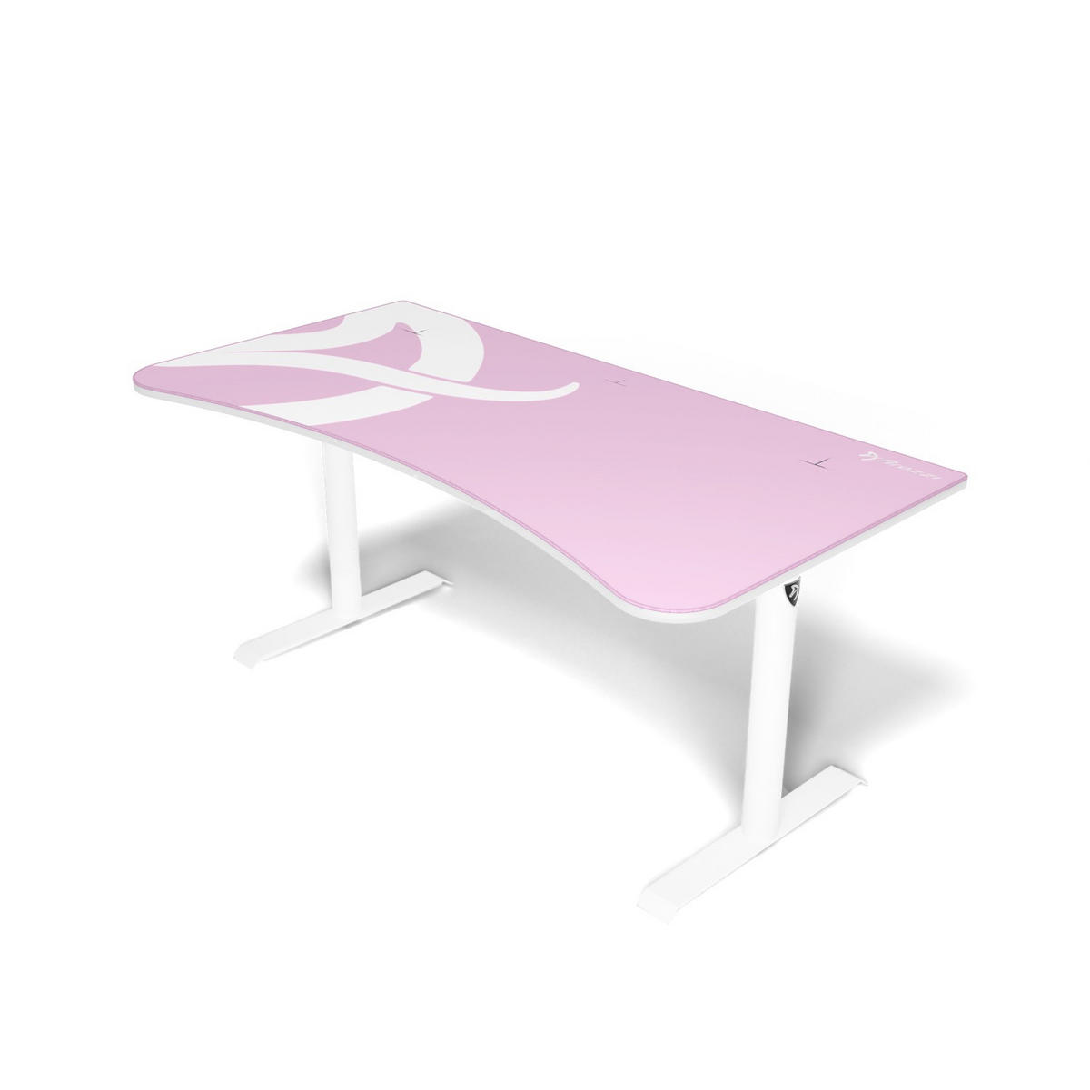 GAMINGTISCH Arena 160/82/71-81 cm Weiß-Rosa - Weiß/Rosa, Metall (82/160/71cm) - Arozzi