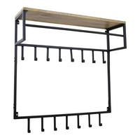KLEIDERABLAGE Petri Schwarz - Schwarz, Metall (100/105/30cm) - LOFT42