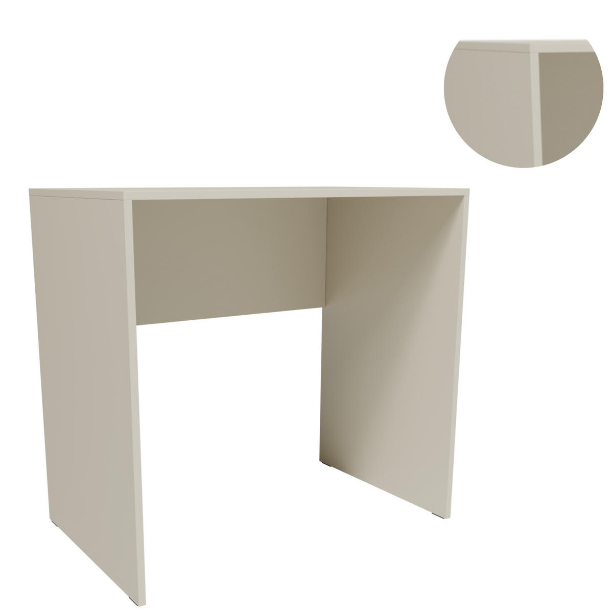 SCHREIBTISCH CR3-UNO Kaschmir 80/50/75 cm - Kaschmir, Holzwerkstoff (50/80/75cm)