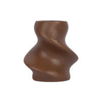 VASE Paris Twisted Wide - Braun - 22 cm - Braun, Stein (22cm) - Present Time