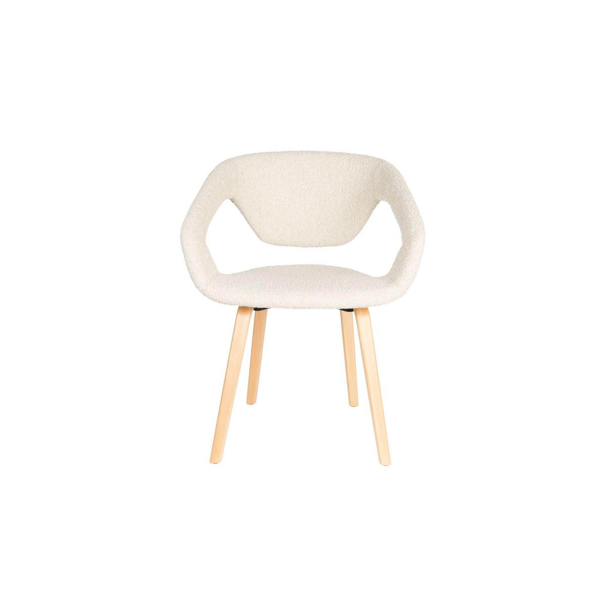 ESSZIMMERSTUHL Flexback Beige - 2 er Set - Beige, Holz (64/79/57cm) - Zuiver
