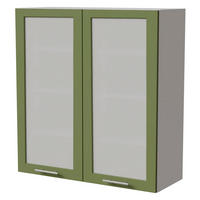 HÄNGESCHRANK Brerra W4S/90 Weiß / RAL 6025 farngrün Matt 90 / 32,5 / 96cm - Weiß/Grün, Holz/Holzwerkstoff (90/96/32.5cm) - Feldmann-Wohnen