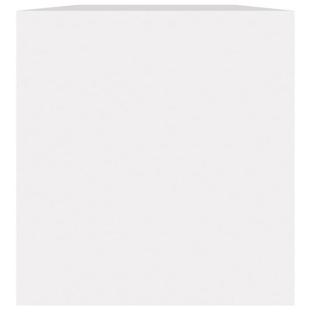 SCHALLPLATTENREGAL 71/34/36 cm, aus Holzwerkstoff, in Weiß - Weiß, Holz (71/34/71cm) - vidaXL