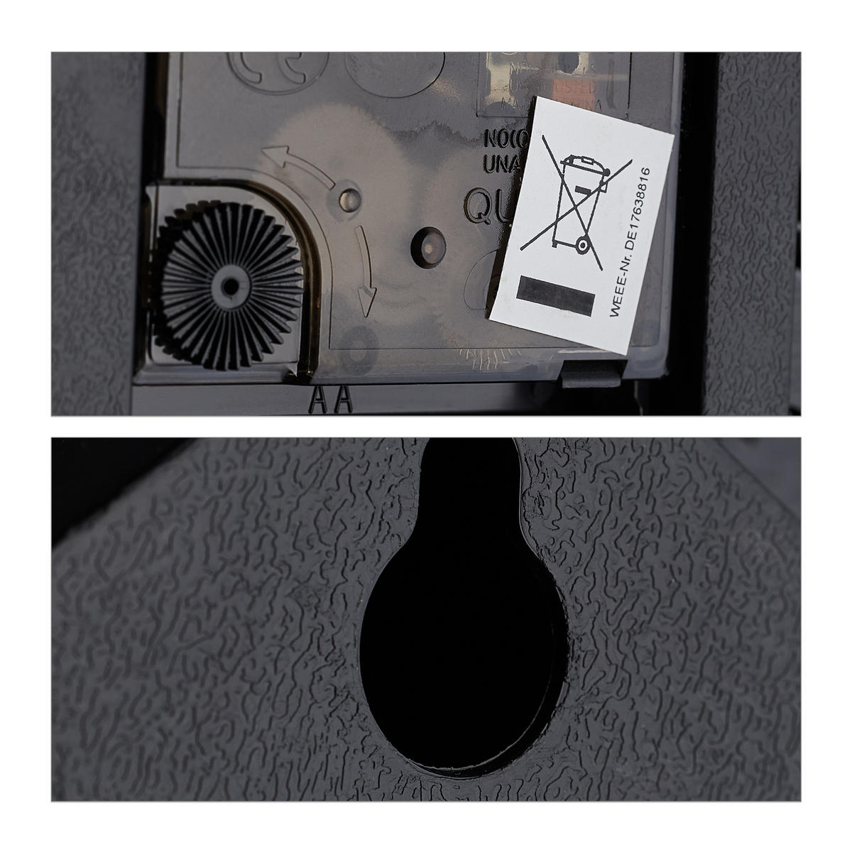 WELTKARTE - Schwarz, Holzwerkstoff/Metall (113/61/0.3cm) - Relaxdays