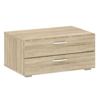 KLEIDERSCHRANKUNTERSATZ Basic Eiche Sonoma 74 / 52 / 35 cm - Silberfarben/Braun, Holz/Holzwerkstoff (74/35/52cm) - Feldmann-Wohnen