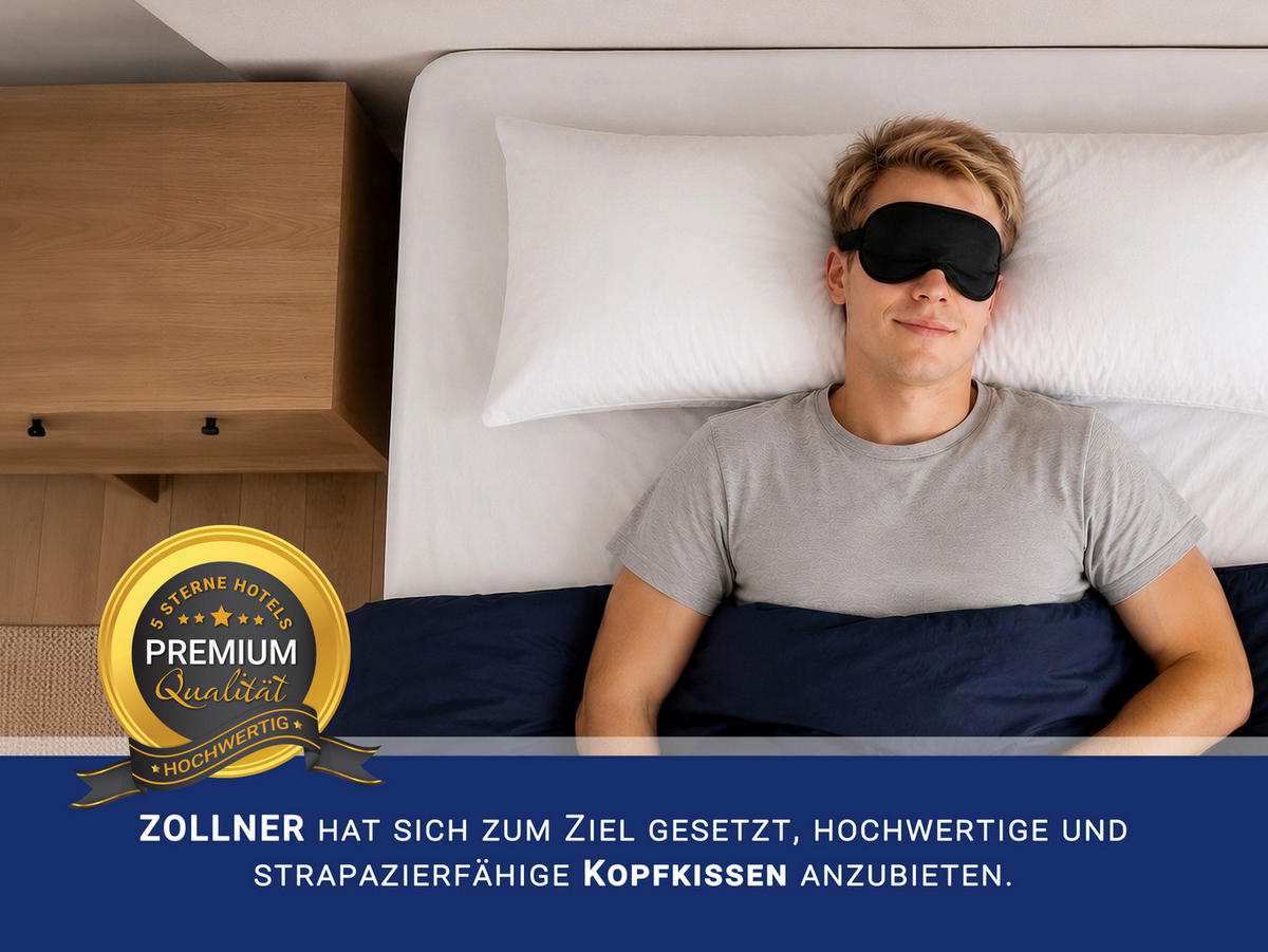 KISSEN, 40x80 cm, 65% Polyester, 35% Baumwolle, Weiß - Weiß, Textil (40/80cm) - Zollner
