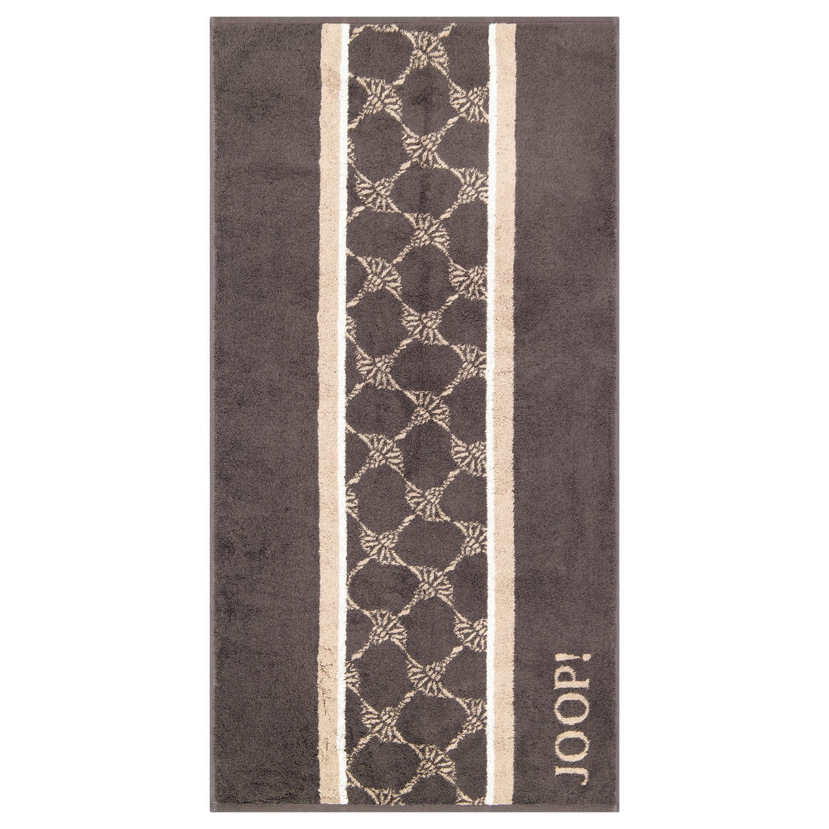 HANDTÜCHER SAUNA STRIPES 1717 ANTHRAZIT - 73 - Grau, Textil (50/100cm) - Joop!