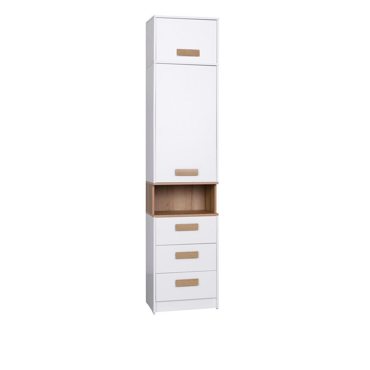 STANDREGAL BÜCHERREGAL G6+G14/B WEIß 52/235/40 - Weiß, Holzwerkstoff (52/235/40cm) - Marmex Möbel