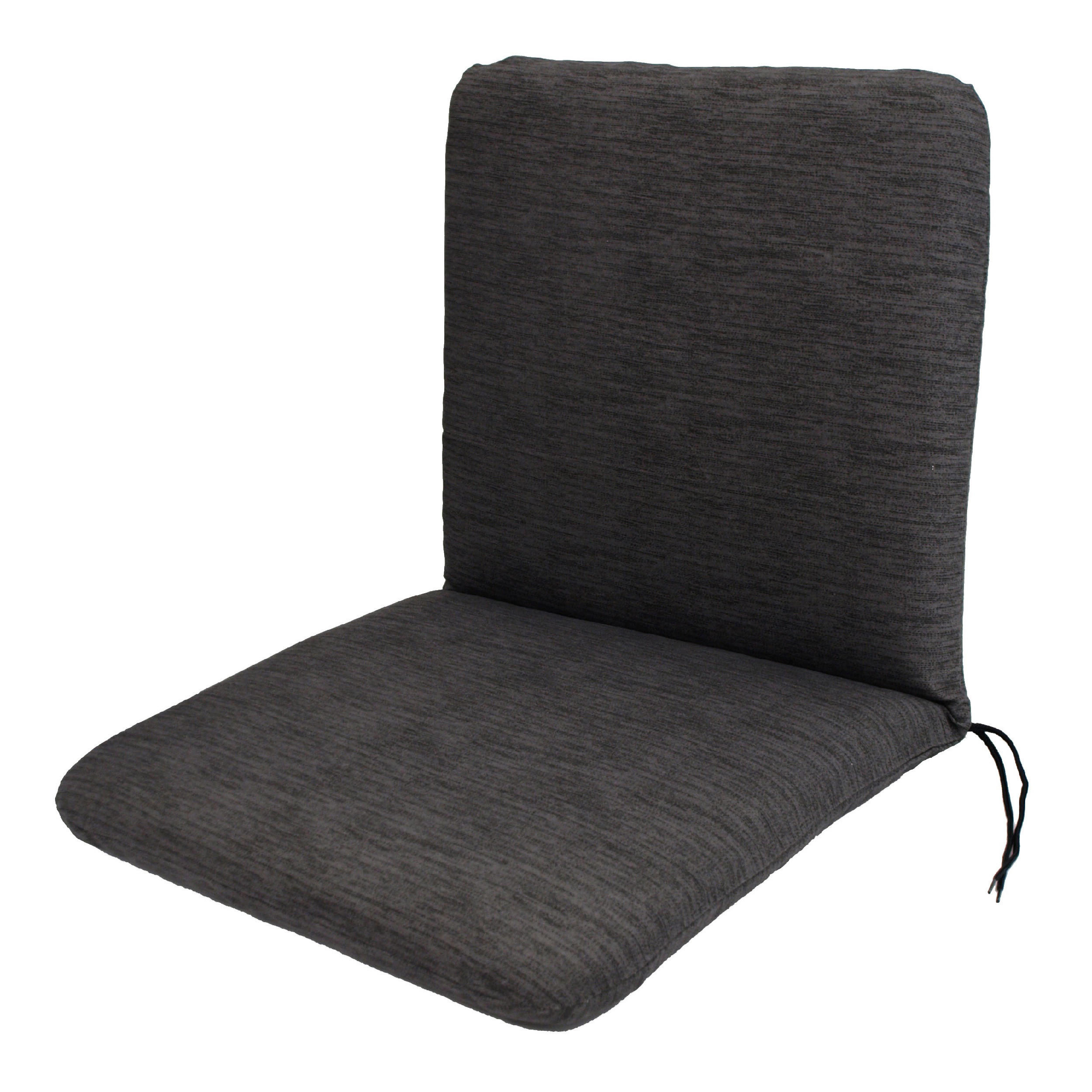 SESSELAUFLAGE Bolton - 45x88cm, anthrazit - Grau, Textil (45/7/88cm) - TPFGarden