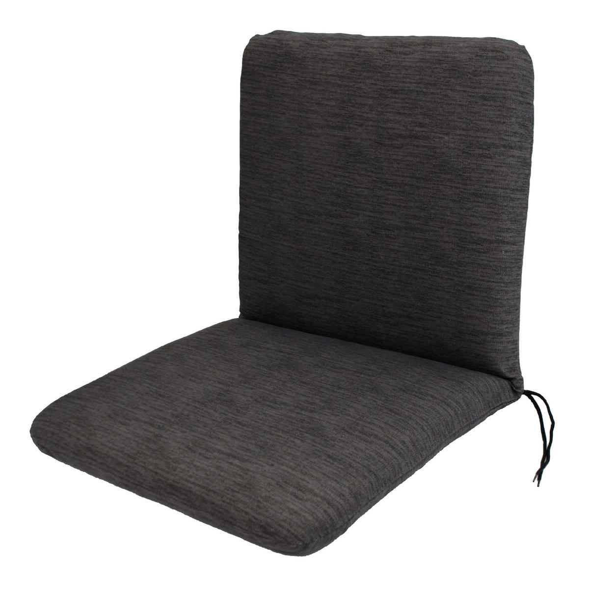 SESSELAUFLAGE Bolton - 45x88cm, anthrazit - Grau, Textil (45/7/88cm) - TPFGarden