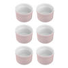 SOUFFLE AUFLAUFFORM Porzellan (6-tlg.) - Pink, Keramik (7.8/4.6/7.8cm) - Intirilife