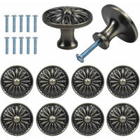 SCHRANKKNOPF Bronze 10er-Set 35 mm - Multicolor, Metall (2.5/2.5/3.5cm)