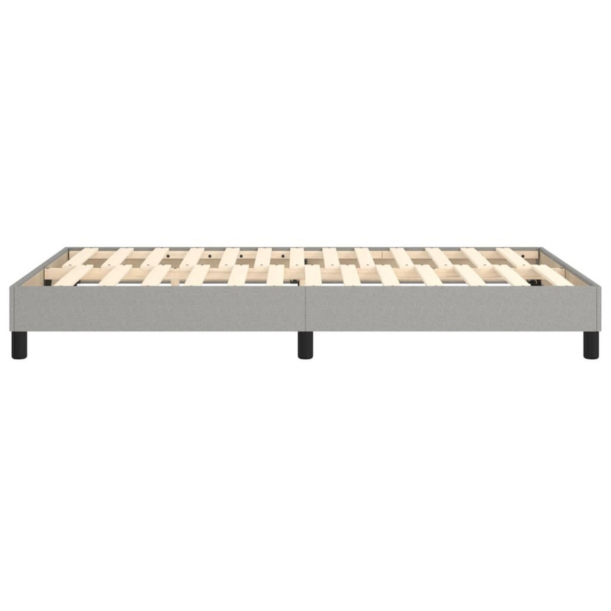 POLSTERBETT Quinlan 120/203 cm - Hellgrau, Holzwerkstoff (120/200cm) - Nettlife