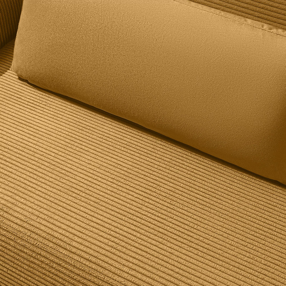 3-SITZER SCHLAFSOFA MOLLIS, Corduroy, Gelb - Gelb, Holz/Holzwerkstoff (250/93/108cm) - KONSIMO®