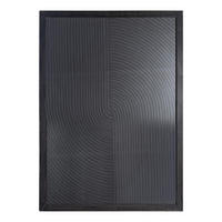WANDPANEEL Elasah Schwarz 76/3/102cm - Schwarz, Holz (3/102/76cm) - PTMD Collection