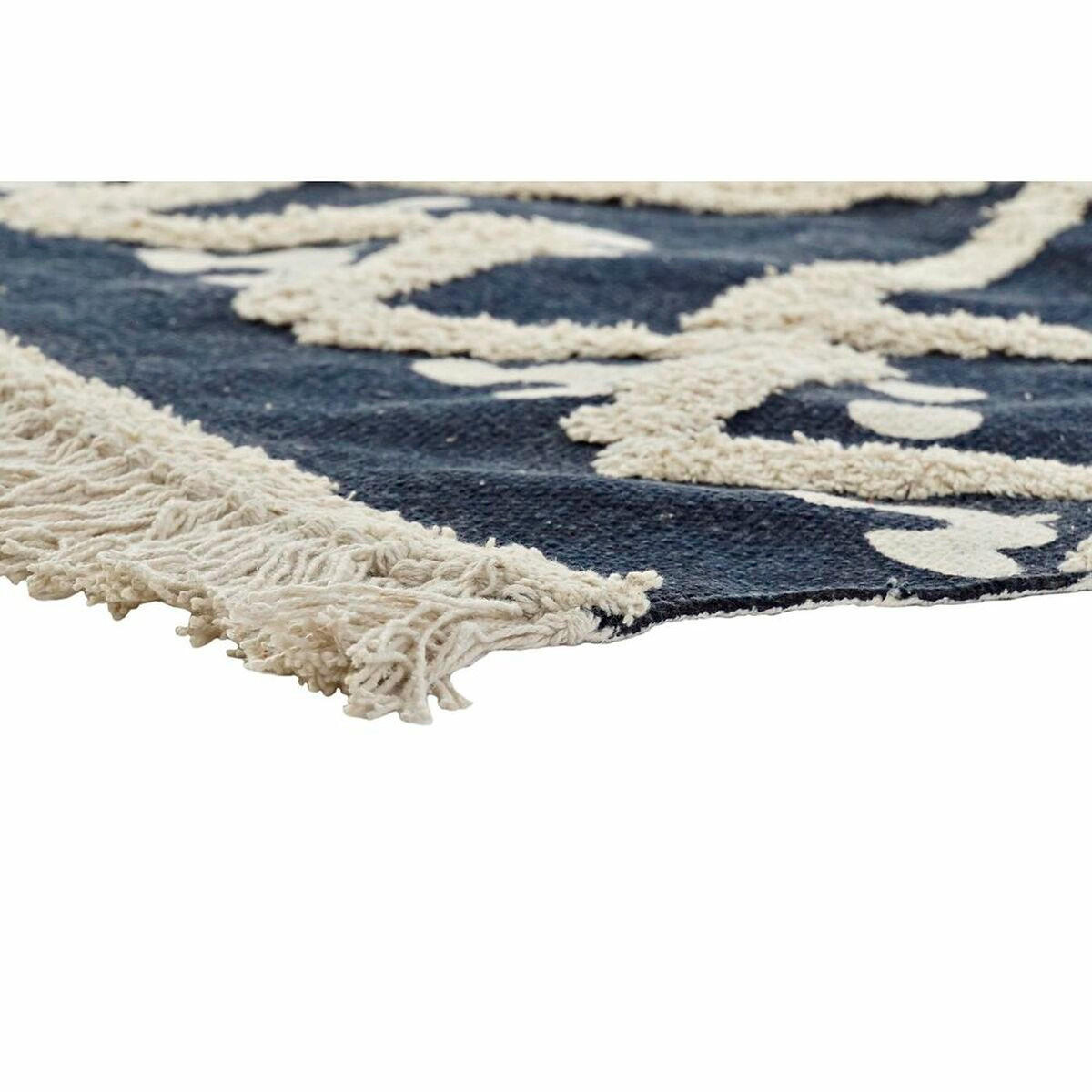 TEPPICH Beige Marineblau 120 x 180 x 0,7 cm - Multicolor, Textil (120/180cm) - DKD Home Decor