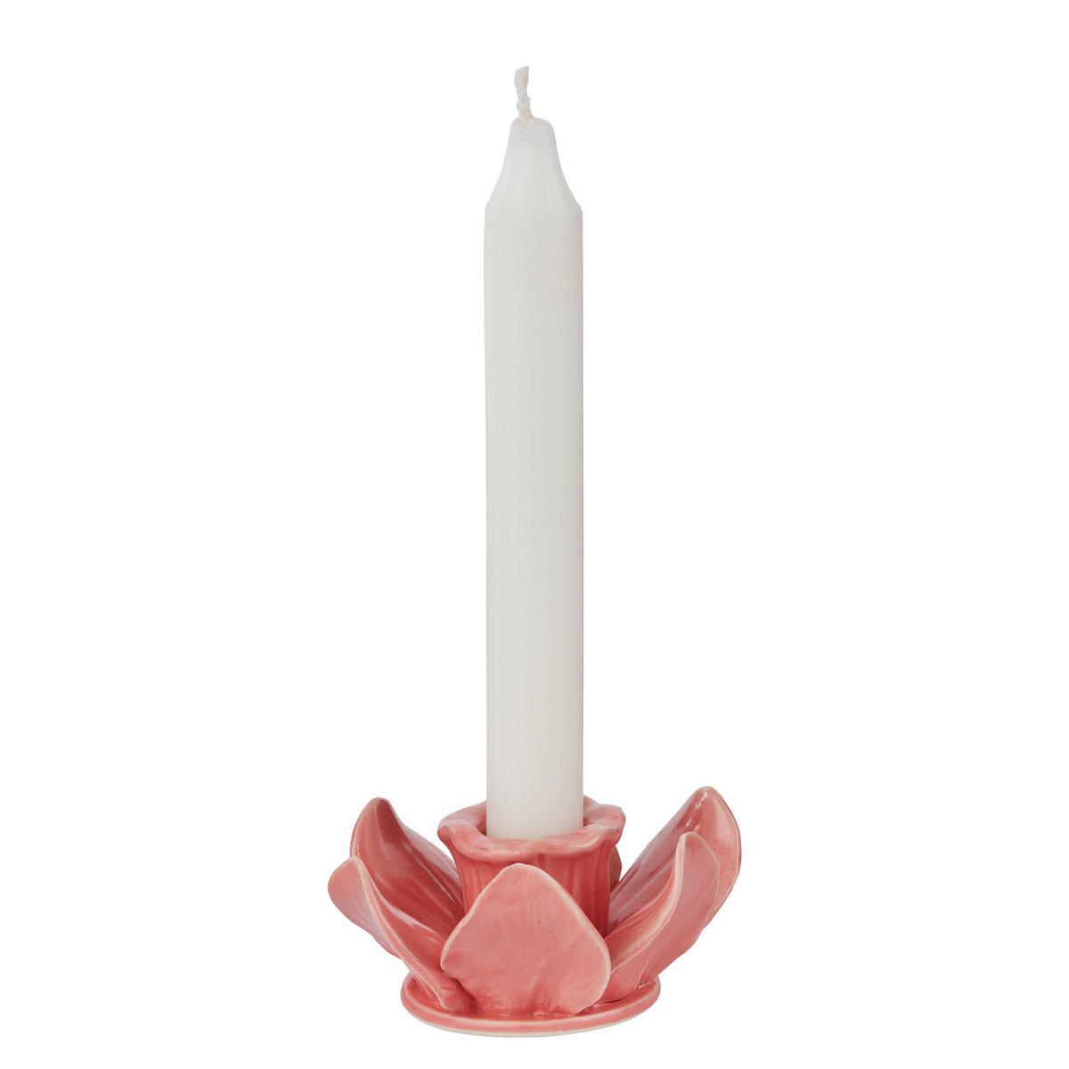 KERZENHALTER Blossom Blüte - Pink, Keramik (10/4.6/10cm) - Butlers