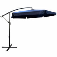 ZAHRADNÍ PARASOL Modrý 300/245/300 - modrá, kov/textil (300/300cm) - RAUMHIRSCH FURNITURE