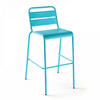 BARHOCKER, Blau - Blau, Metall (49/101/58cm) - Oviala